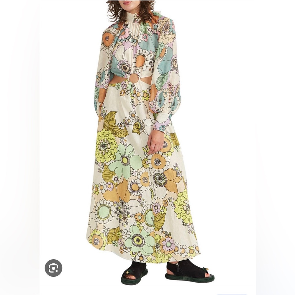 Alemais Farrah Cut Out Midi Dress